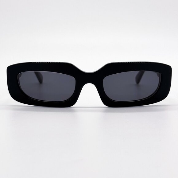 NEW OFF-WHITE OERI13C RENTON 1007 SUNGLASSES WOMEN BLACK SQUARE - Picture 3 of 10